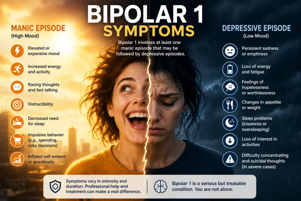 Bipolar 1 Symptoms