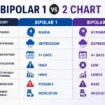 Bipolar 1 vs 2 Chart