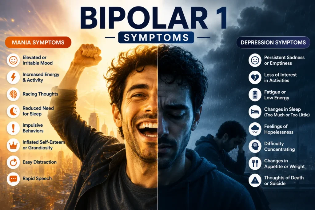 Bipolar 1 Symptoms